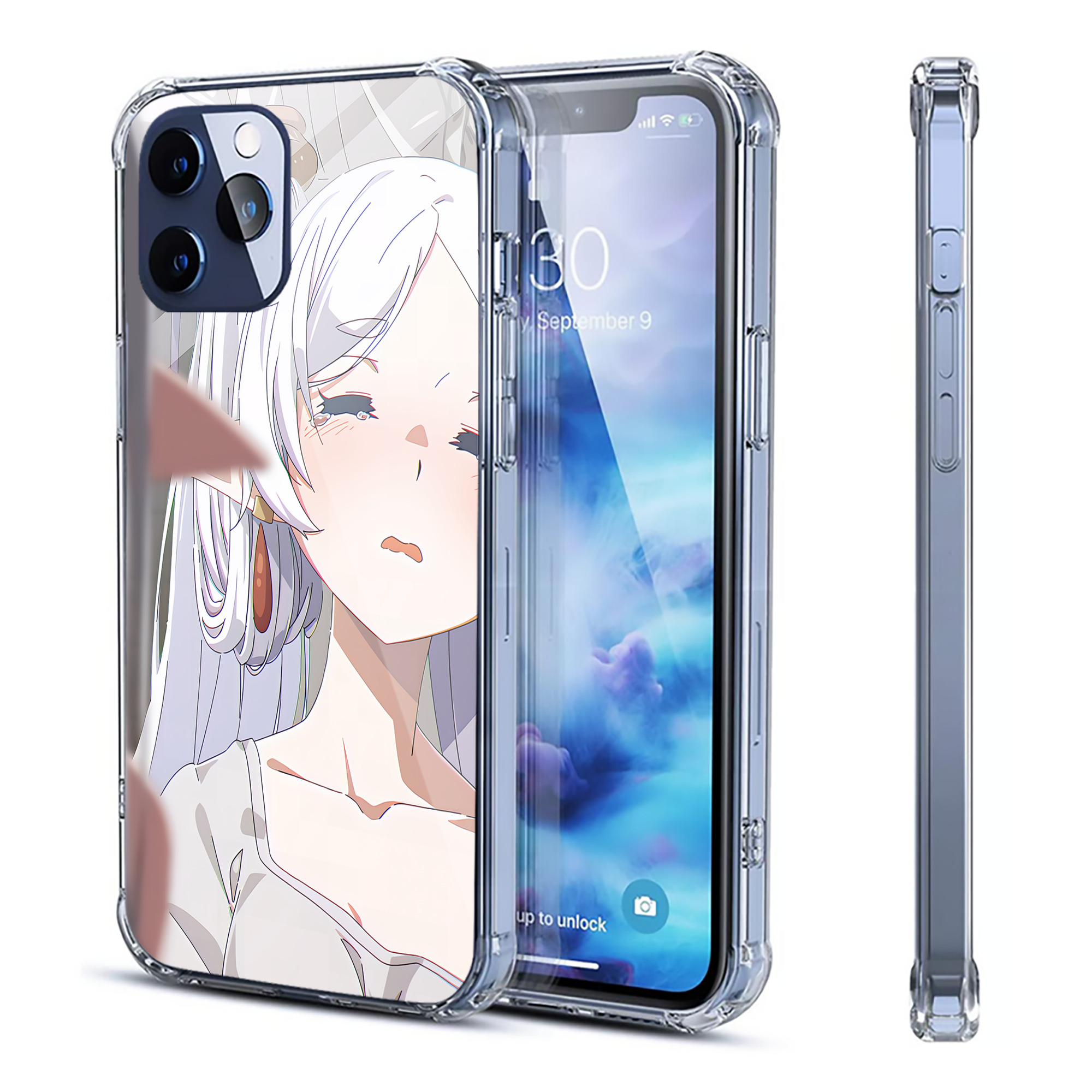 （画像用） 葬送のフリーレン Frieren 【iPhone 12シリーズ対応】透明スマホケース（クリアソフトケース）